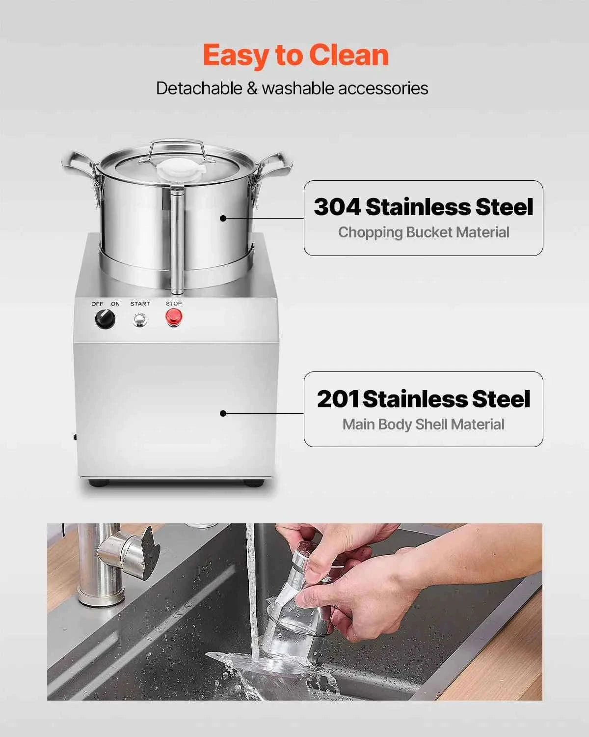 Food Processor & Vegetable Chopper-15L 1400W / france