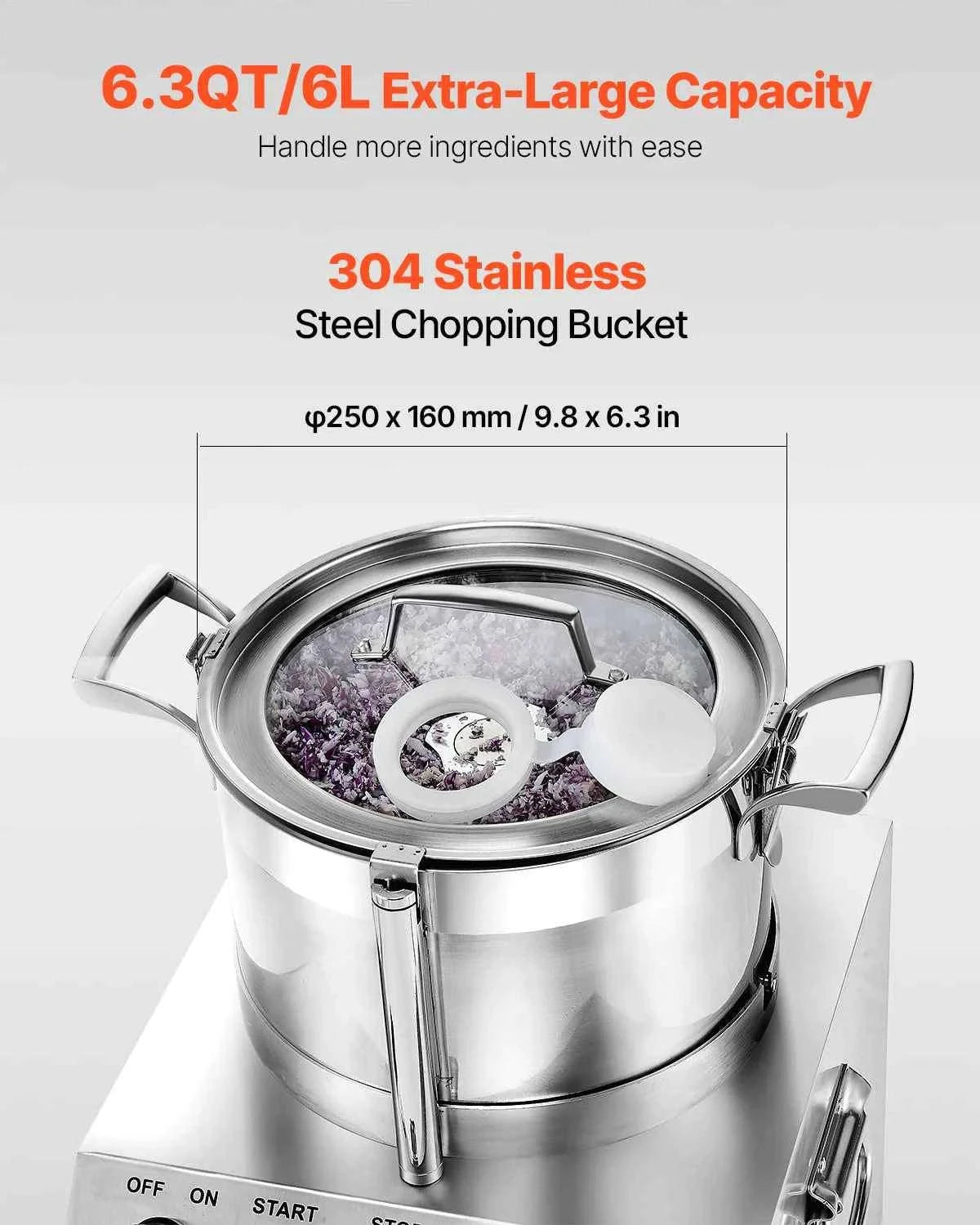 Food Processor & Vegetable Chopper-15L 1400W / france