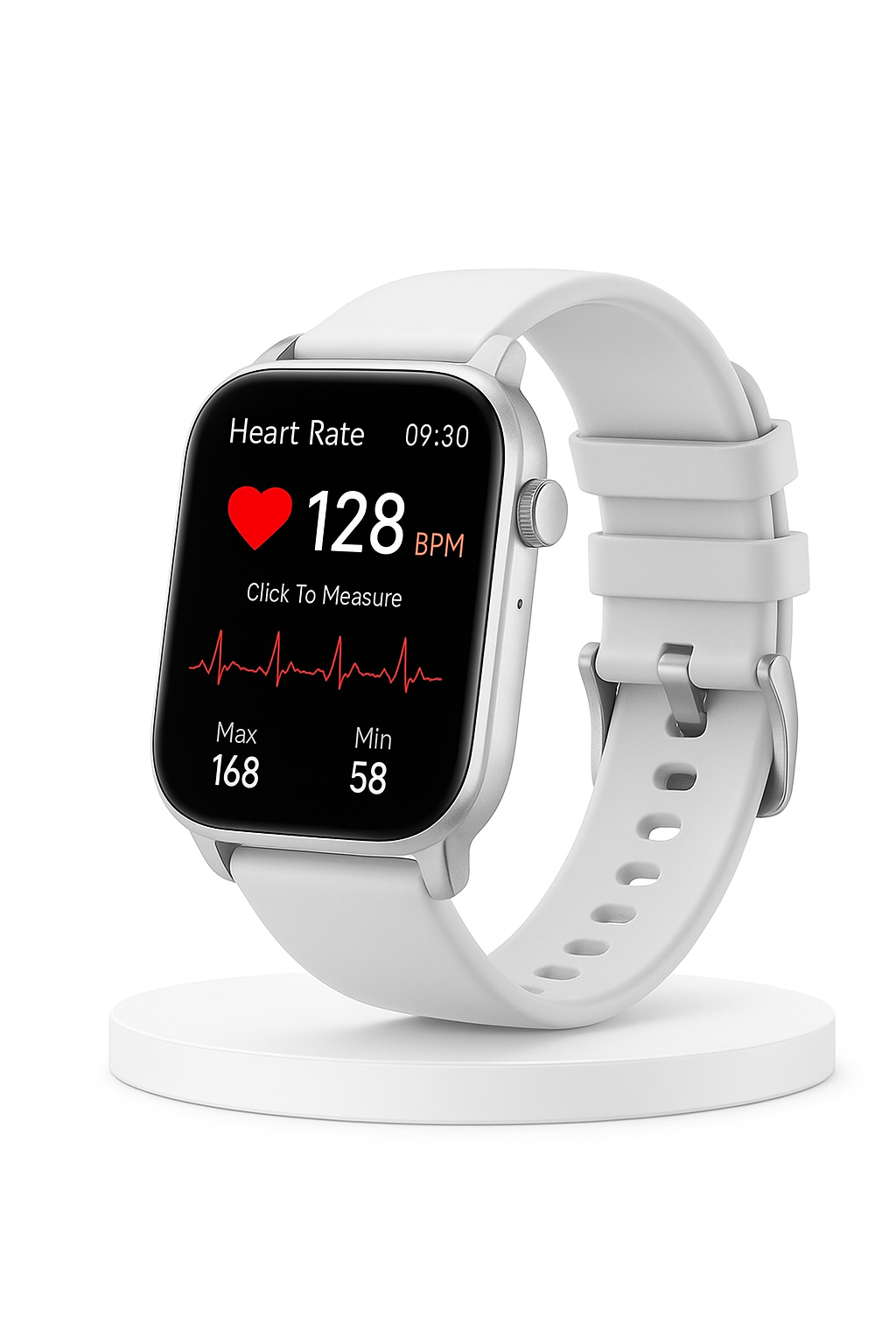Para usuarios de Android iOS WETECH WX16 Smartwatch Llamadas Bluetooth Mic interno Pantalla táctil 123 Modos deportivos Seguimiento de Corazón Sueño Estrés Reloj Fitness Batería 7 días Blanco Negro Dos colores disponibles