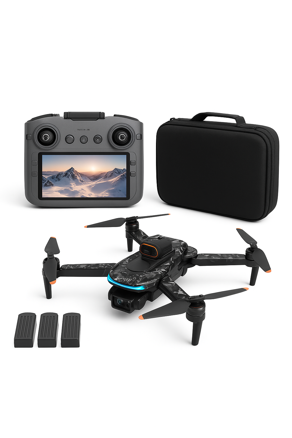 Für Genuine A14 Pro Max GPS Brushless 8K Dreikamera Hindernisvermeidung Faltbare Quadrocopter RC mit Bildschirm Distanz Drohnen Spielzeug