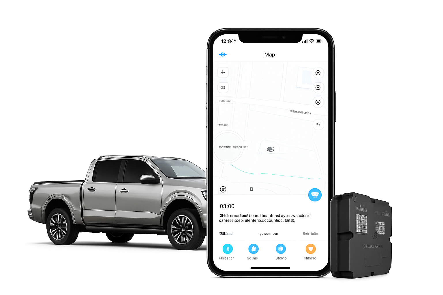 4G Vehicle Tracking Device with 7500mAh Battery and Magnetic Installation