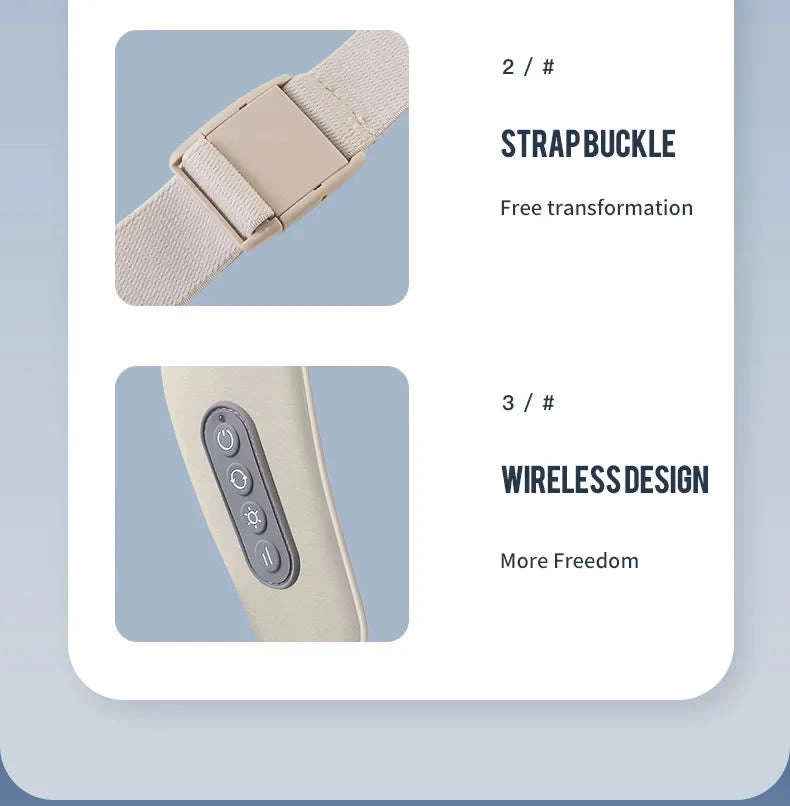 Foreverlily 26W Brushless Neck & Shoulder Massager-26W-White