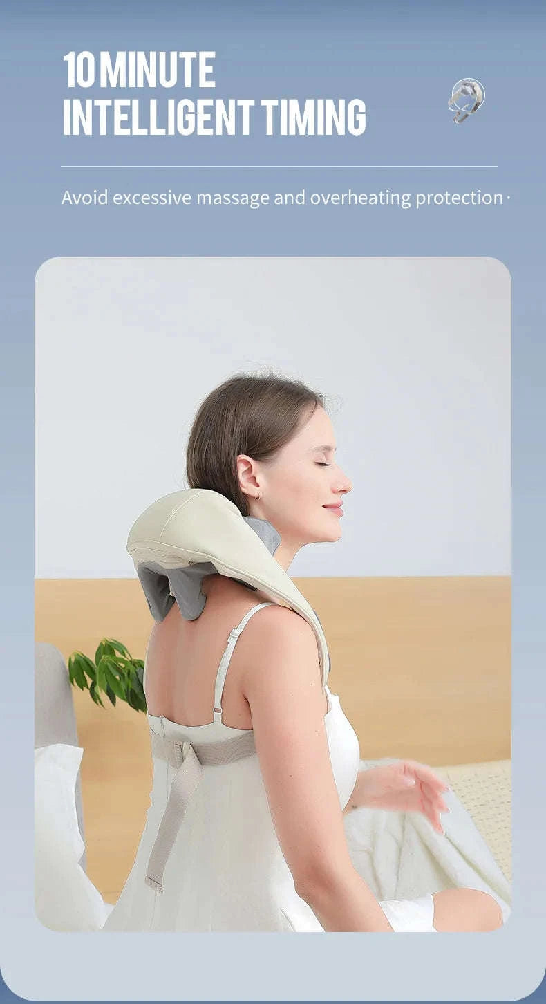 Foreverlily 26W Brushless Neck & Shoulder Massager-26W-White