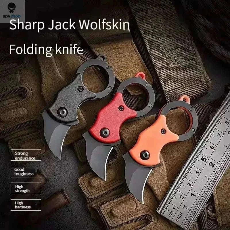 Fox Claw EDC Folding Knife for Everyday Carry and Outdoor Use-black