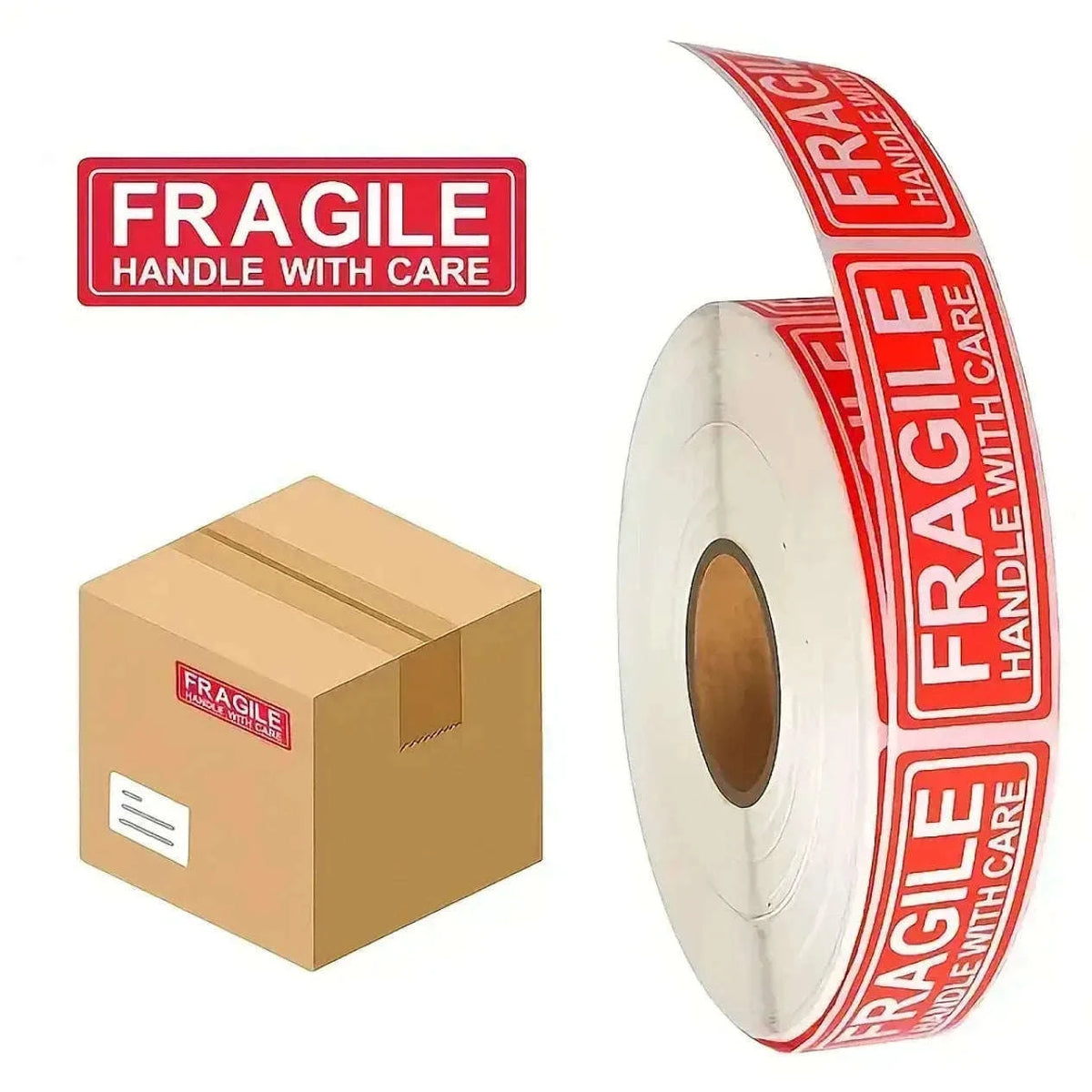Fragile Handle With Care Label Stickers Roll, 120 Pack-Default Title