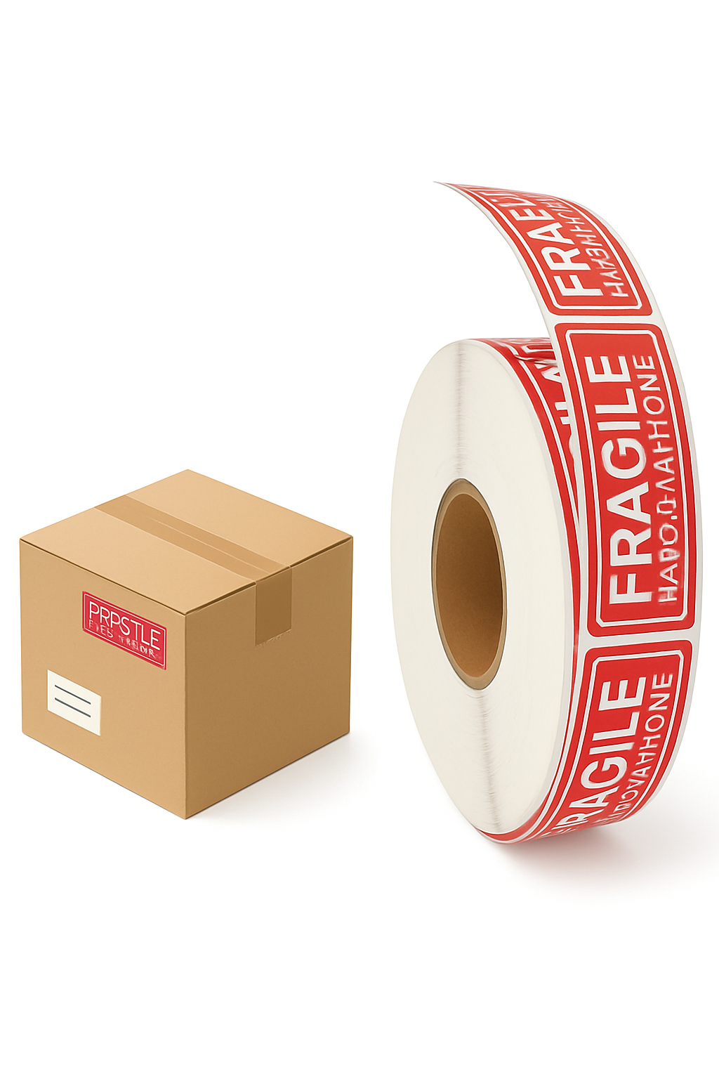 Fragiel Voorzichtig Behandelen Labelstickers Rol, 120 Stuks