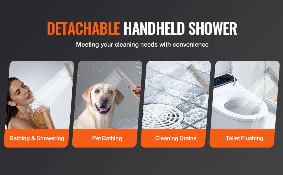 Freestanding Bathtub Faucet Shower Mixer with 360° Swivel Spout-Bathtub Faucet / United States