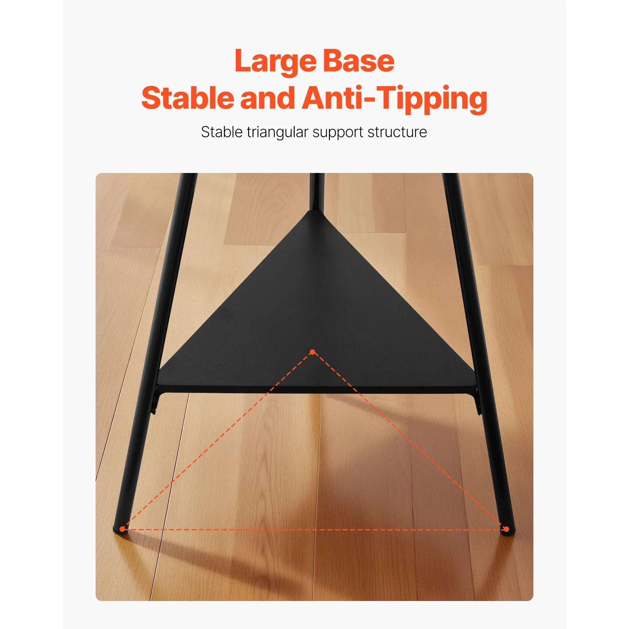 Freestanding Coat Rack with Shelves and Hooks for Entryway Storage-Carbon Steel / United States