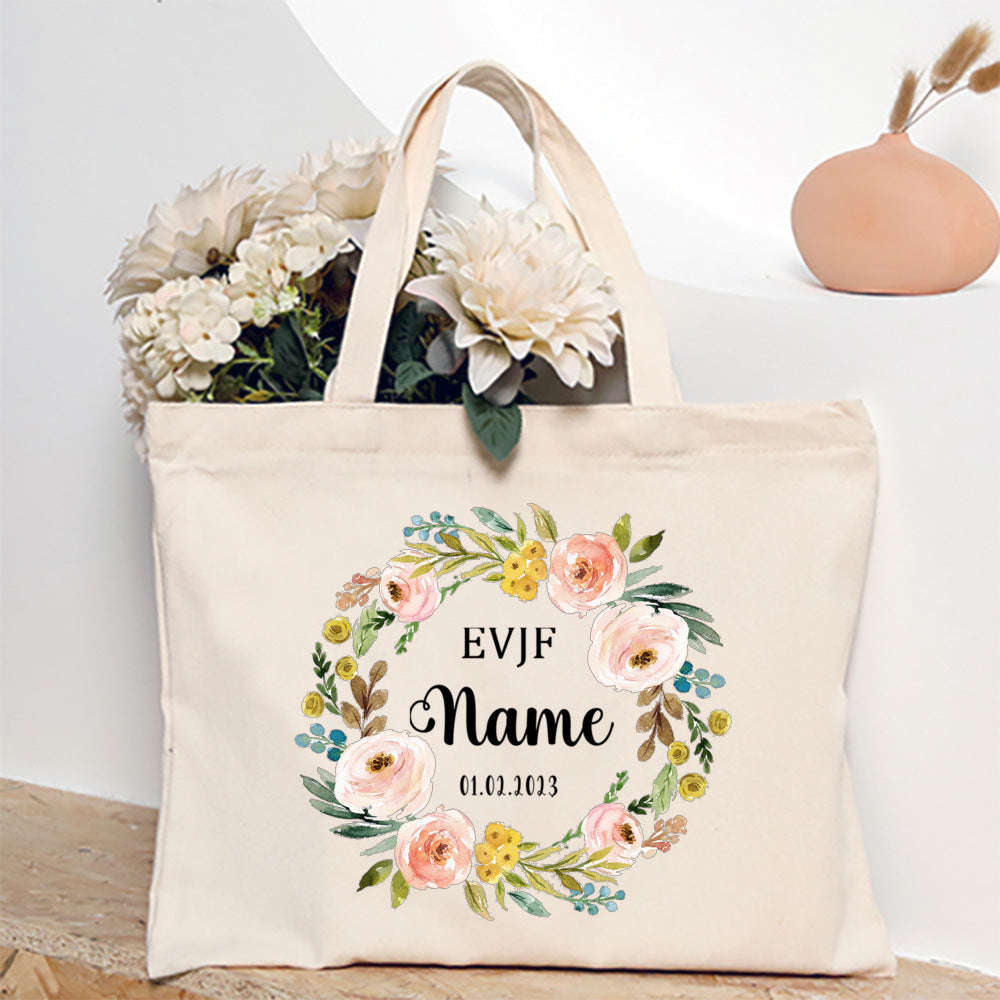 French Print Canvas Teacher Tote Bag for Everyday Carry-TM266211-TBBG-E