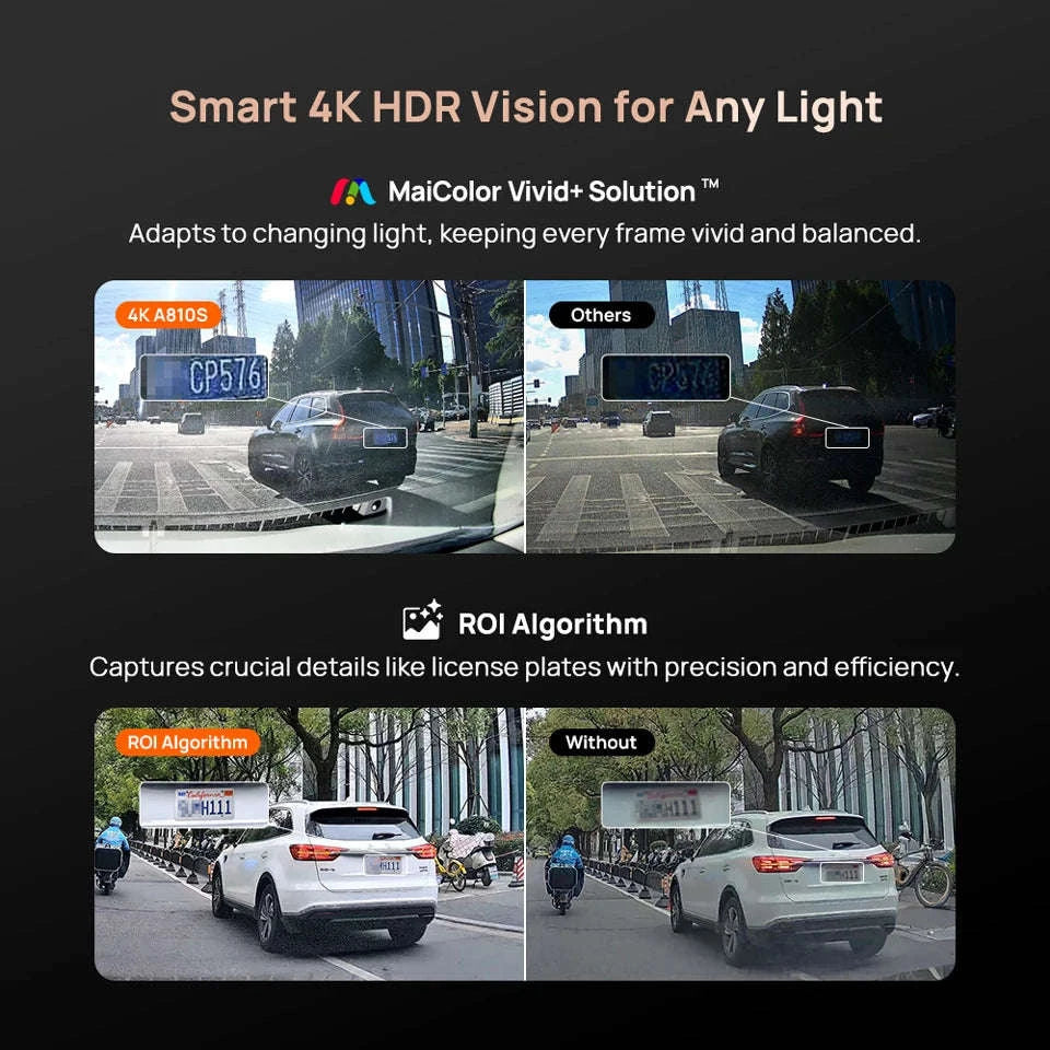 Front 4K Rear 1080P Dash Cam with 4G, GPS, ADAS, Night Vision & Supercapacitor-1-Channel / China Mainland / No TF Card