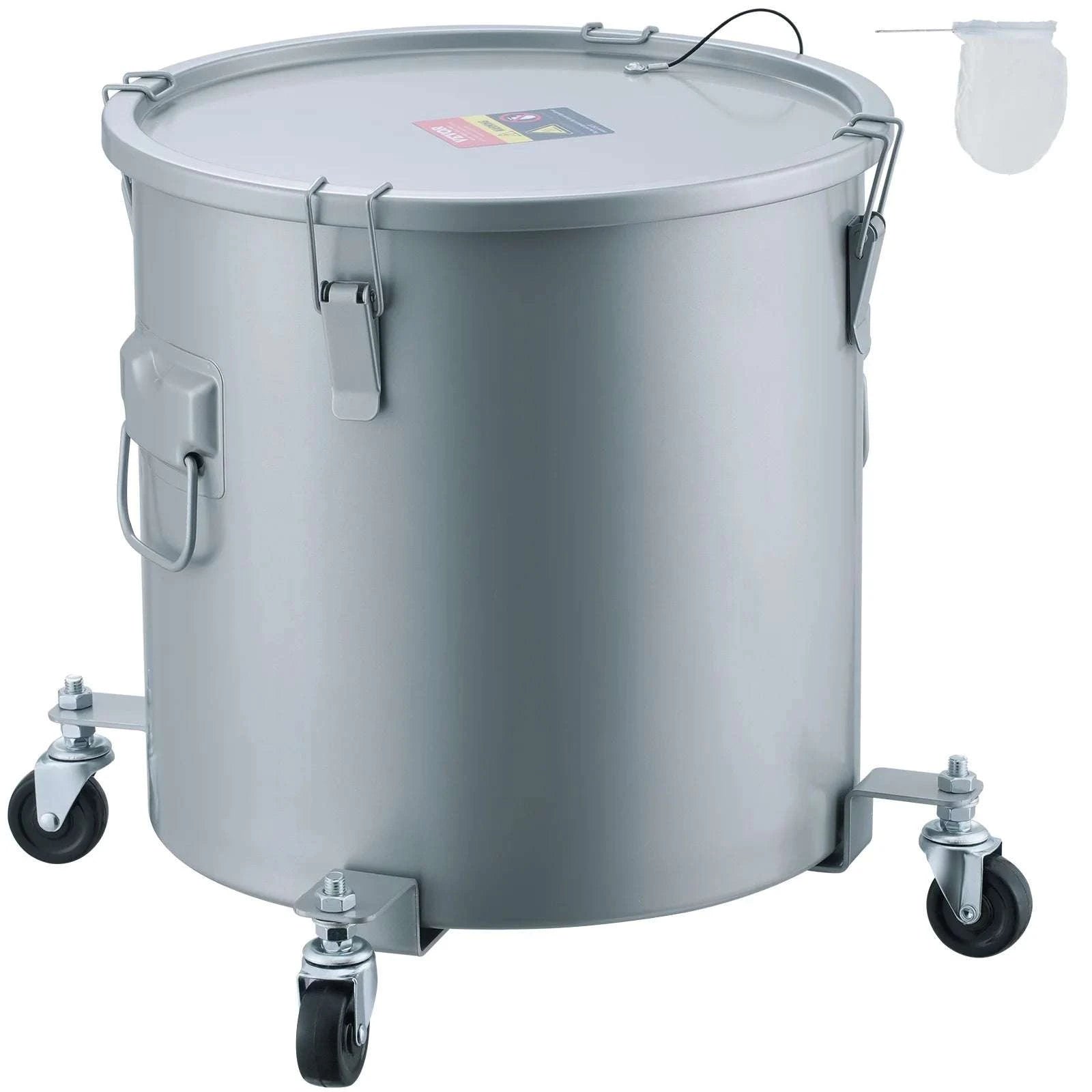 Fryer Grease Bucket with Lid & Casters (8/10/16 Gallon)-10Gallon / spain