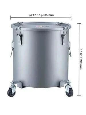 Fryer Grease Bucket with Lid & Casters (8/10/16 Gallon)-10Gallon / spain