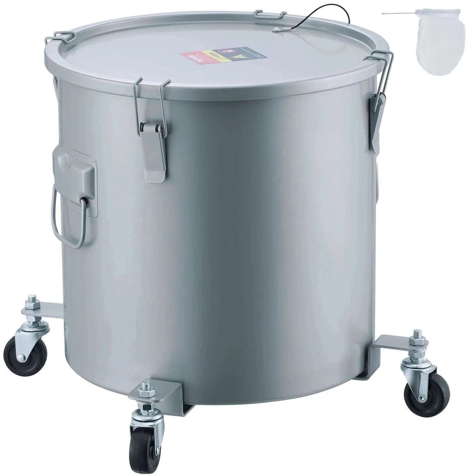 Fryer Grease Bucket with Lid & Casters (8/10/16 Gallon)-10Gallon / spain