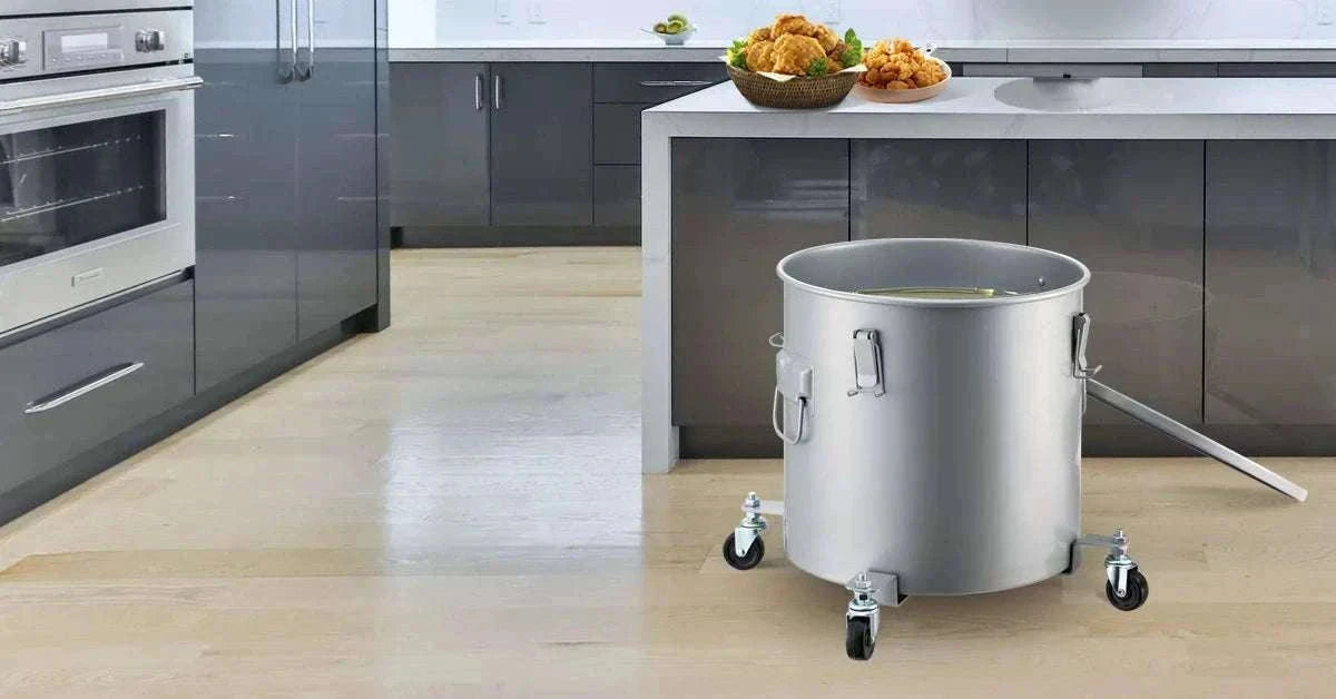 Fryer Grease Bucket with Lid & Casters (8/10/16 Gallon)-10Gallon / spain