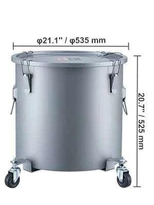 Fryer Grease Bucket with Lid & Casters (8/10/16 Gallon)-10Gallon / spain