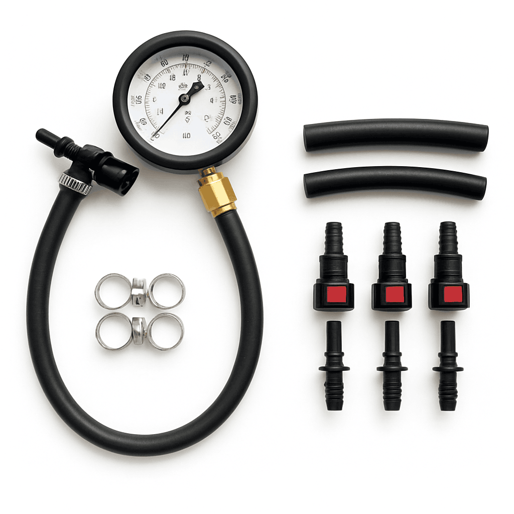 Fuel Pressure Test Kit Gauge with 0–100 PSI Reading-Default Title