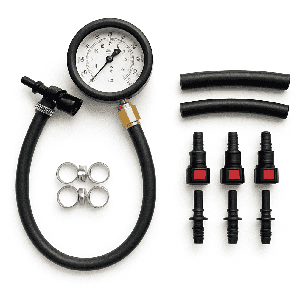 Fuel Pressure Test Kit Gauge with 0–100 PSI Reading-Default Title