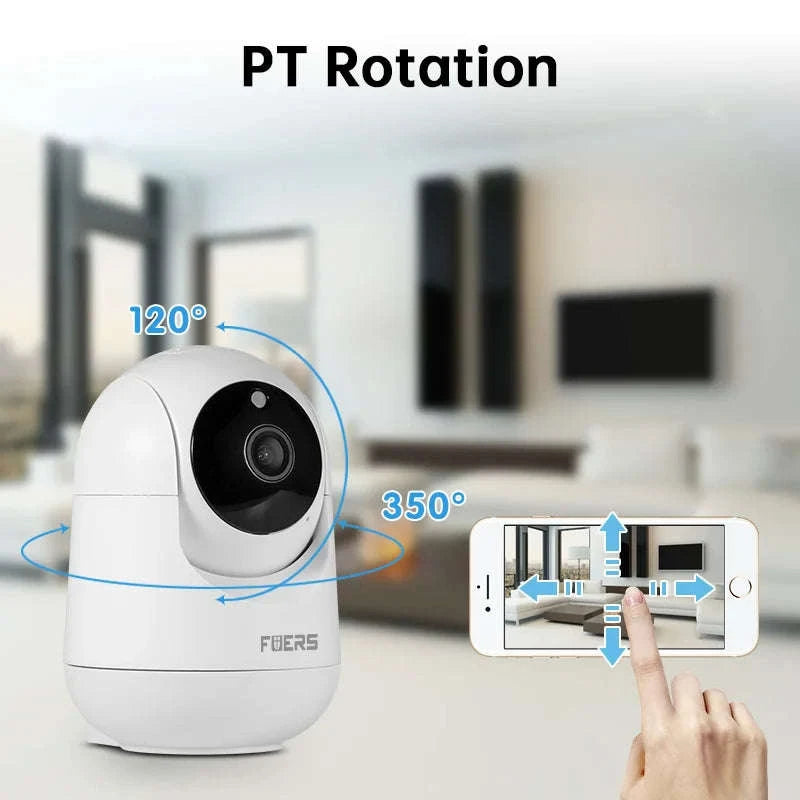 FUERS 4K 8MP WiFi IP Camera With Adjustable Bracket-8MP camera / US Plug
