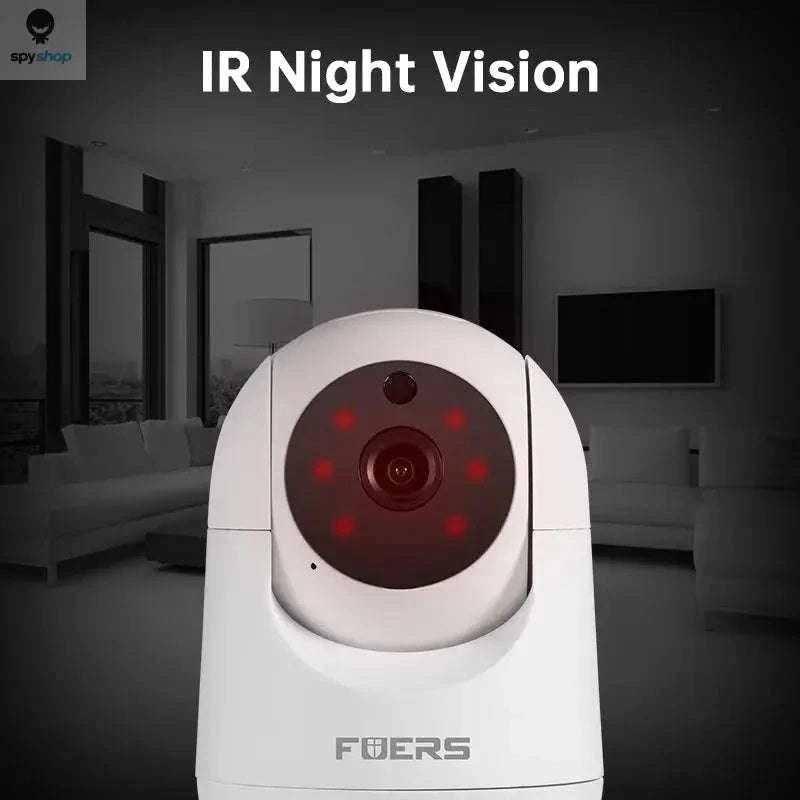 Fuers 5MP WiFi Security Camera – Auto Tracking, Two-Way Audio, Night Vision-8MP With 128G / EU Plug