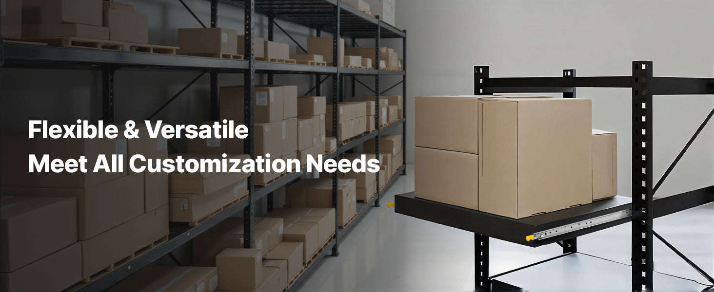 Full Extension Drawer Slides 500 lbs Load Capacity Locking Side Mount Rail-40inch Double Lock / United States