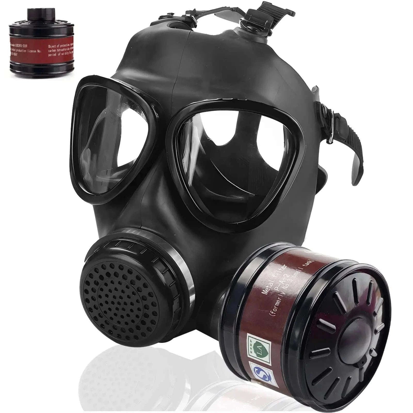 Full Face Gas Mask with 40mm Filter and Activated Carbon-87 2IN1 / United States