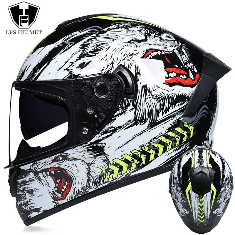 Full Face Motorcycle Helmet-12 / XL
