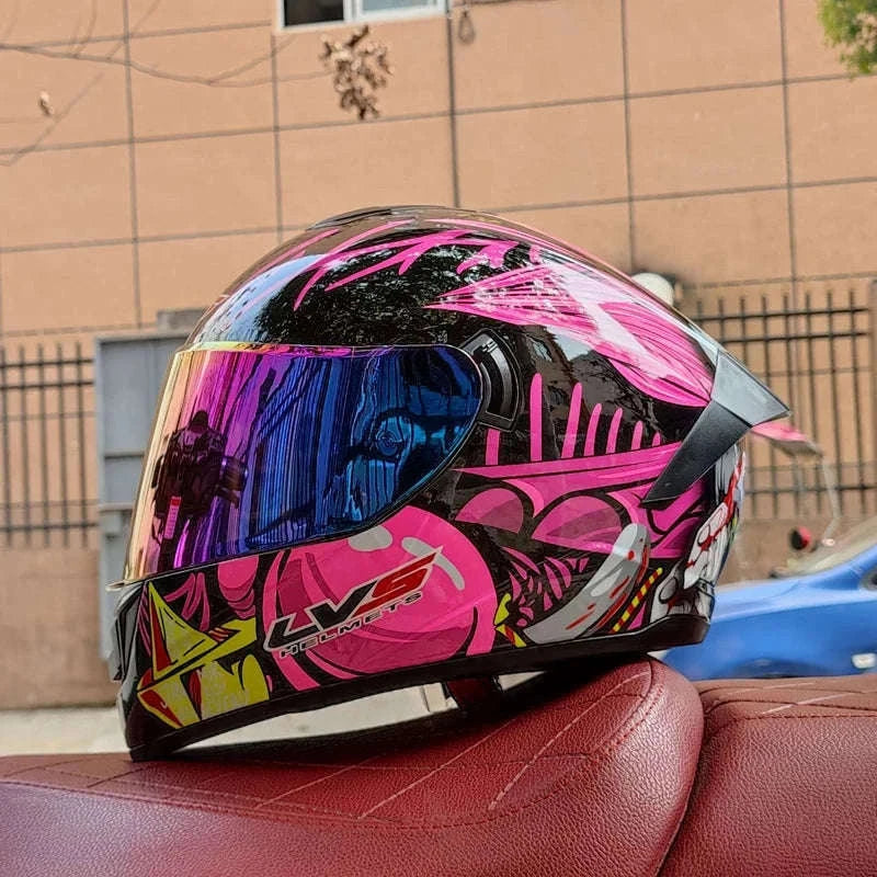 Full Face Motorcycle Helmet for Winter Warmth and Road Protection-12 / XL