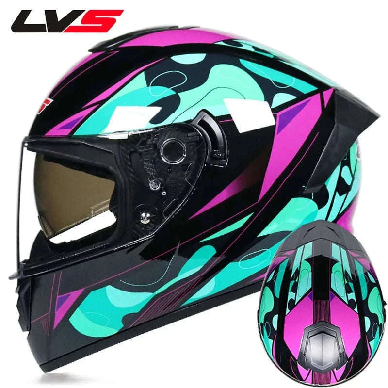 Full Face Motorcycle Helmet for Winter Warmth and Road Protection-12 / XL