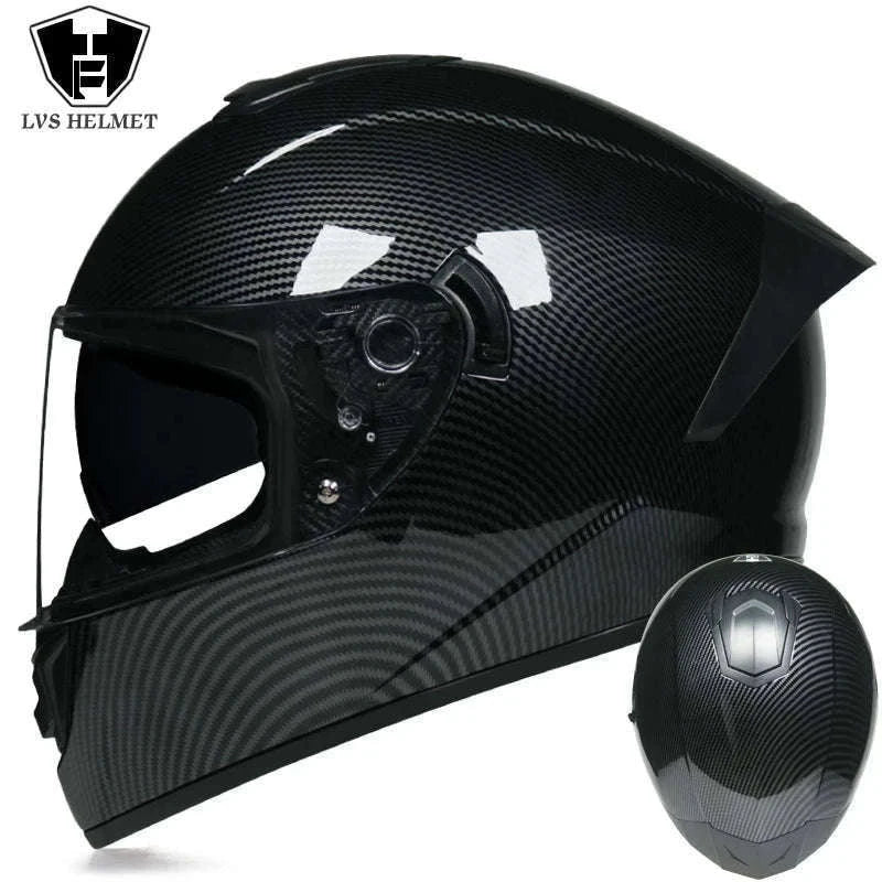 Full Face Motorcycle Helmet for Winter Warmth and Road Protection-12 / XL