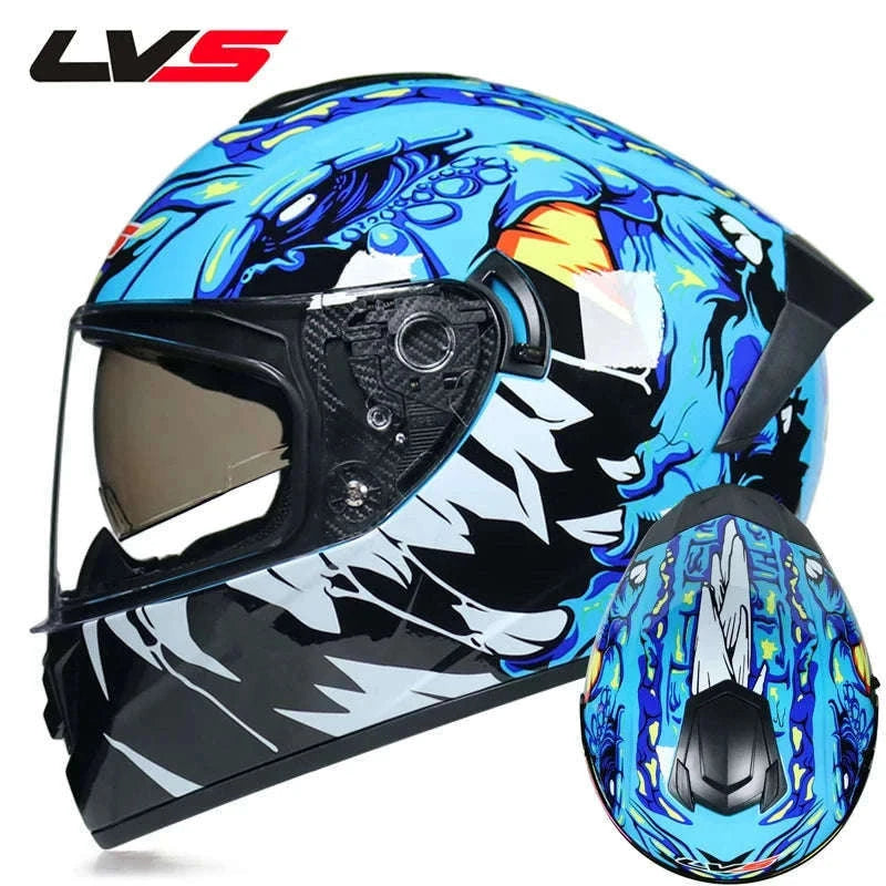 Full Face Motorcycle Helmet for Winter Warmth and Road Protection-12 / XL