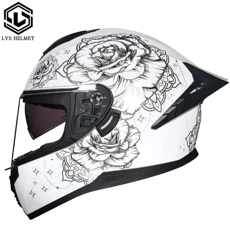 Full Face Motorcycle Helmet with Double Visor – Winter Ready-23 / M