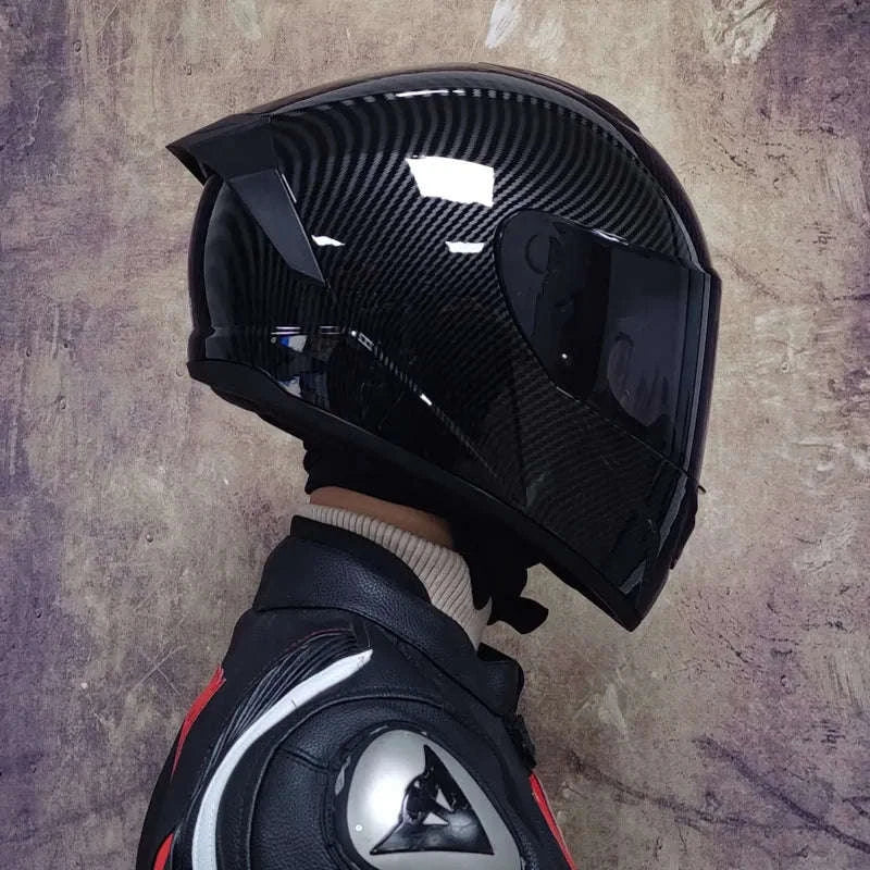 Full Face Motorcycle Helmet with Double Visor – Winter Ready-23 / M