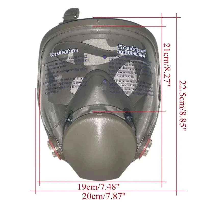 Full Face Respirator Gas Mask 6800 Anti-Fog Safety Protection-3 in 1 Suit