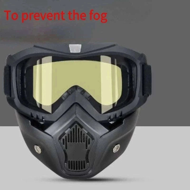 Full-Face Safety Goggles with Anti-Fog Clear Vision Shield-transparency