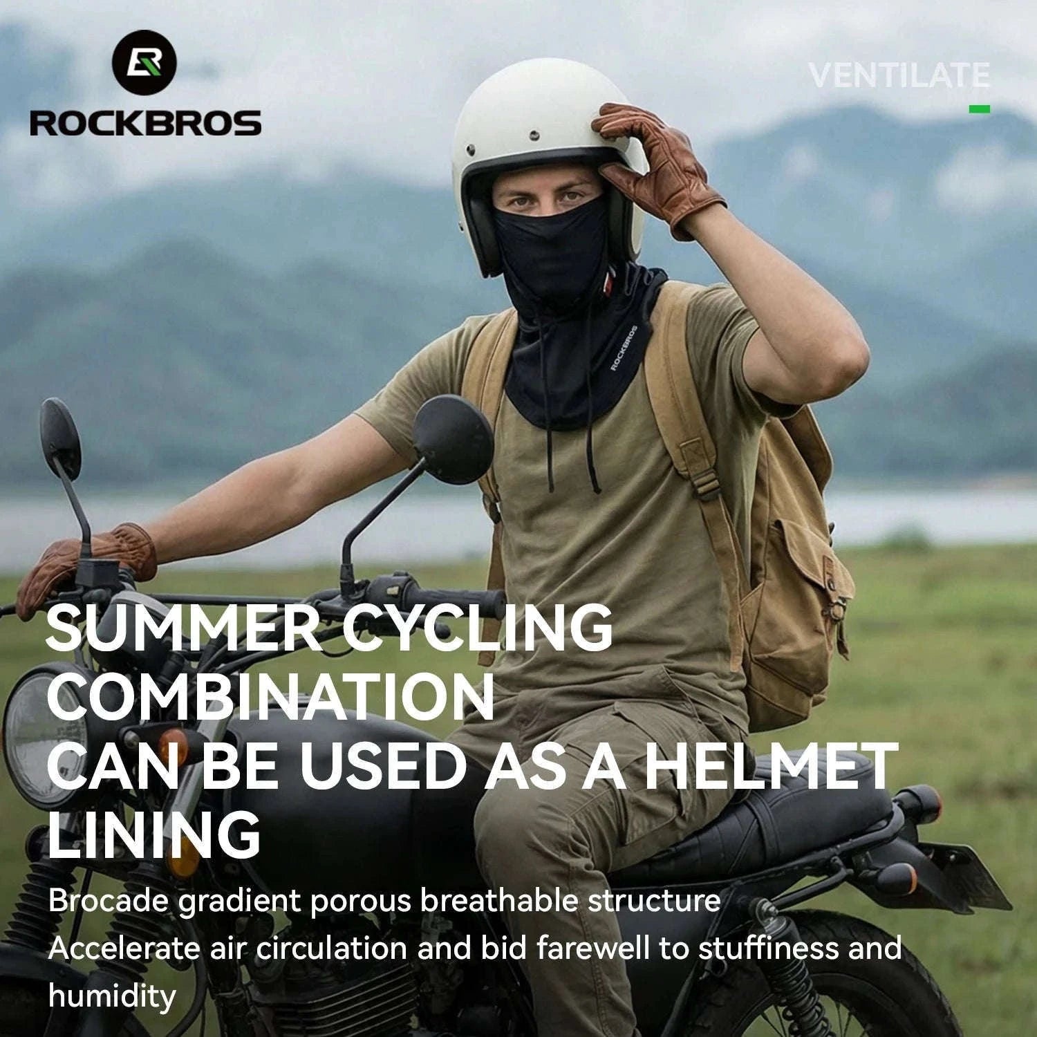 Full Face Sun Protection Hat with Neck Cover for Cycling & Outdoor Use-LF260004-GR / One Size