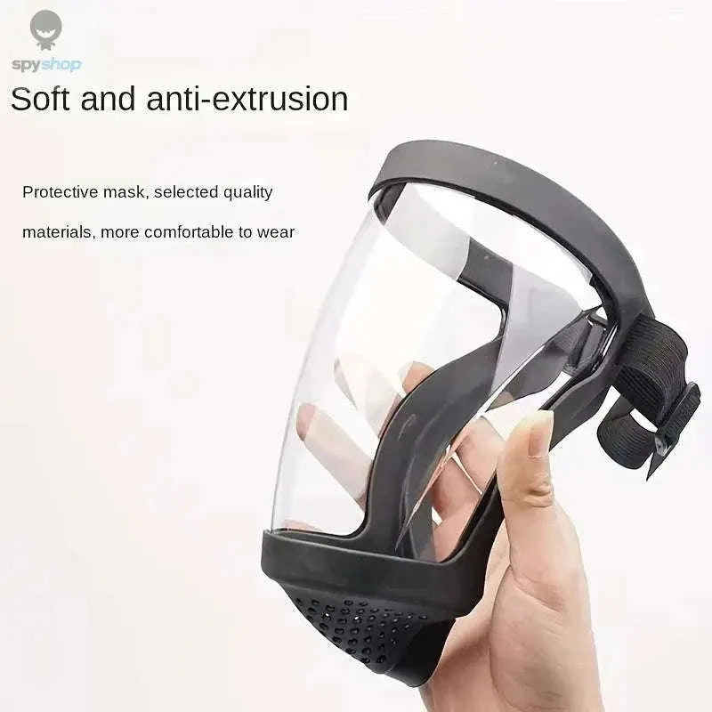 Full-Face Transparent Protection Mask with Clear Vision-6 Pcs