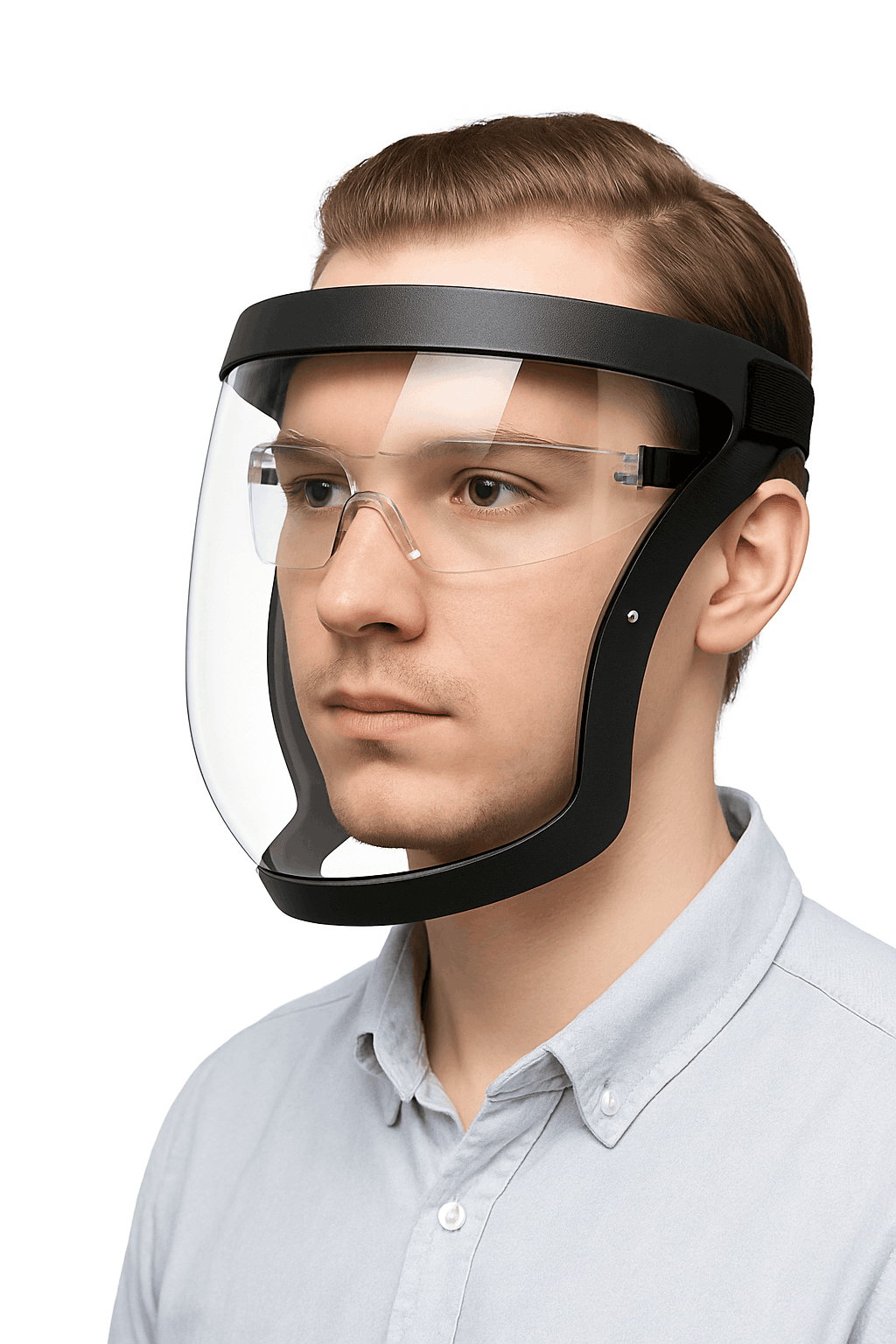 Full-Face Transparent Protection Mask with Clear Vision-6 Pcs