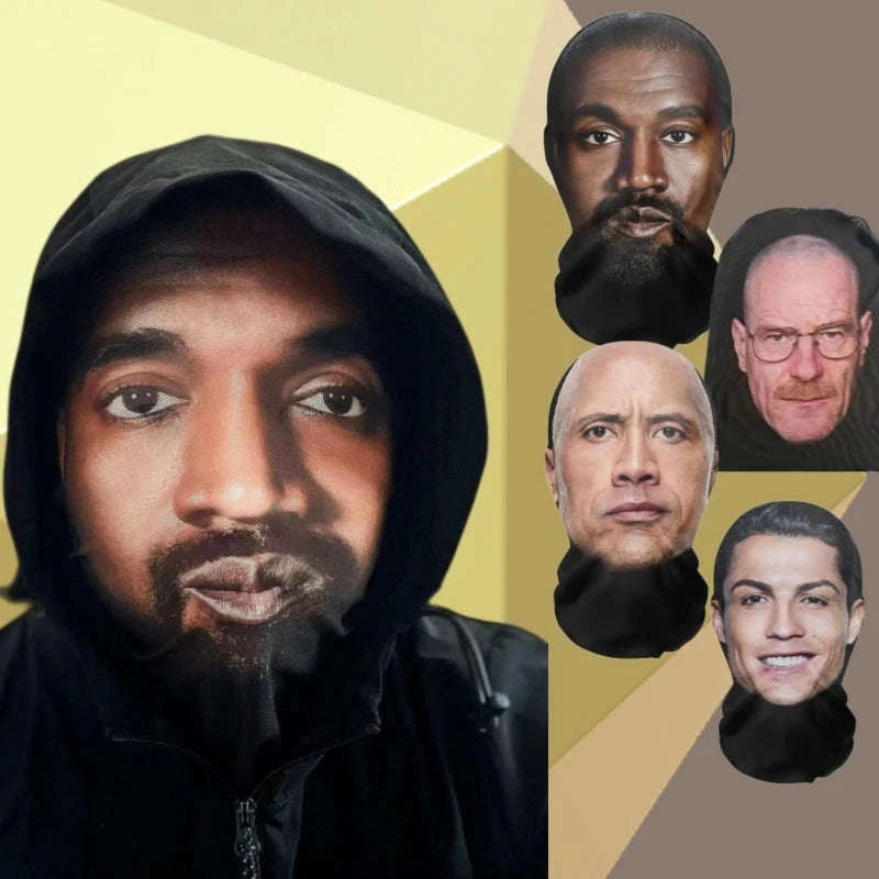 Full Face Visual Mesh Mask for Cosplay and Parties-QST