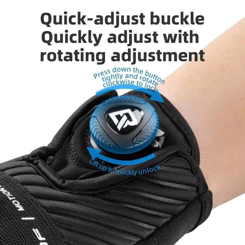 Full Finger Cycling Gloves with Shock-Absorbing Palm Pad-MT017 / L