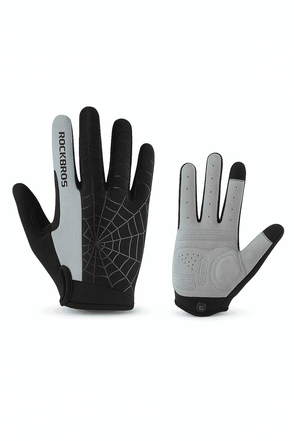 Full Finger Cycling Gloves with Touchscreen Grip – Breathable Fit-S109-1BGR / XL