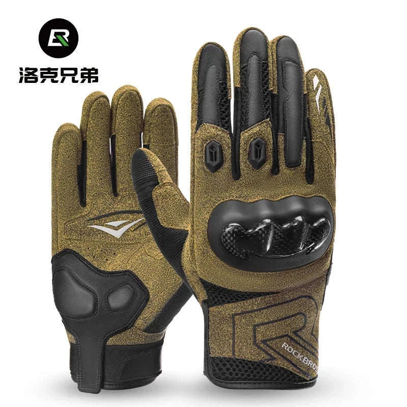 Full Finger Motorcycle Gloves for Riding, All-Season Spandex Nylon-MT027 / XXL