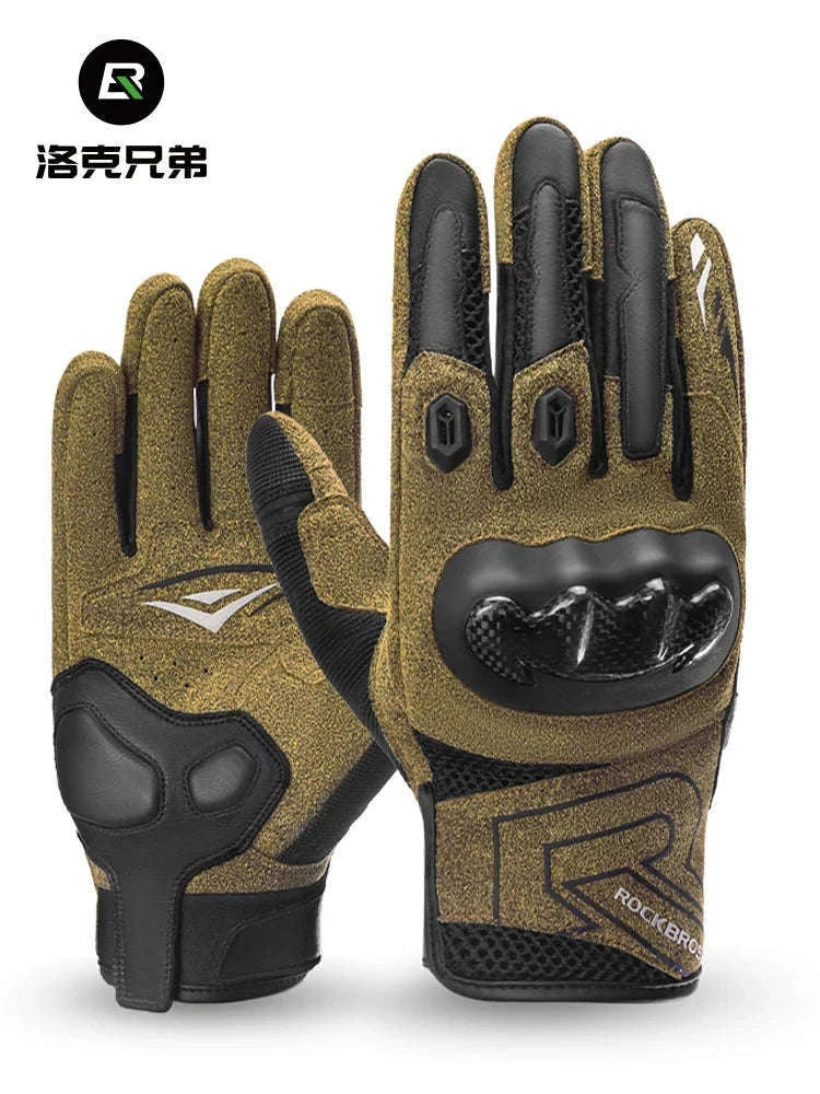 Full Finger Motorcycle Gloves for Riding, All-Season Spandex Nylon-MT027 / XXL