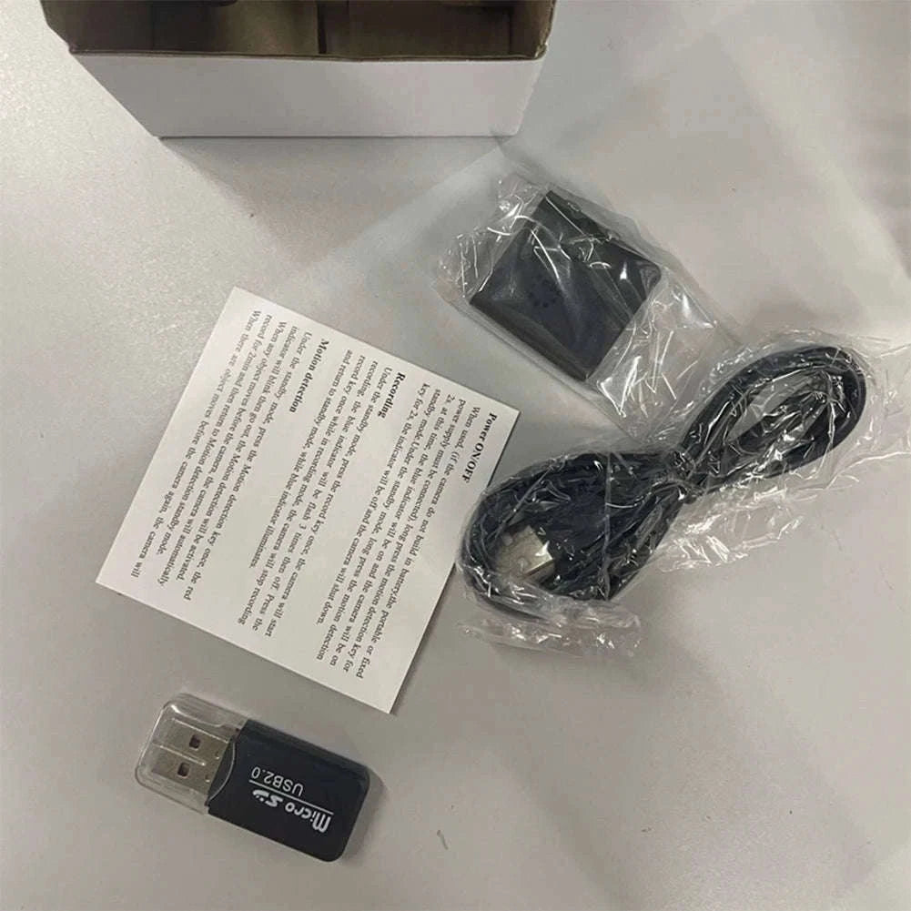 Full HD 1080P Mini Camera Surveillance Home No Wifi Camcorder Night Vision Micro Cam Motion Detection Video Voice Recorder Meet-With Battery / add 8GB SD Card