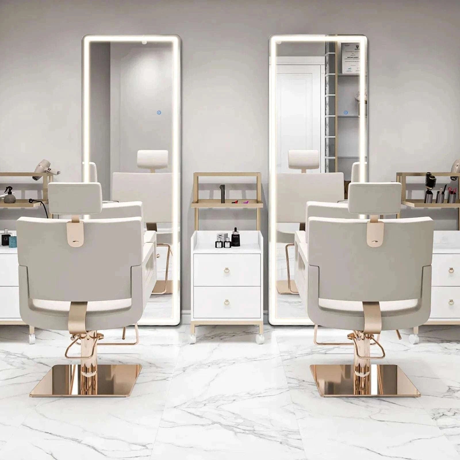 Full Length LED Mirror 71x26 with Adjustable Lighting Modes-Arched / United States