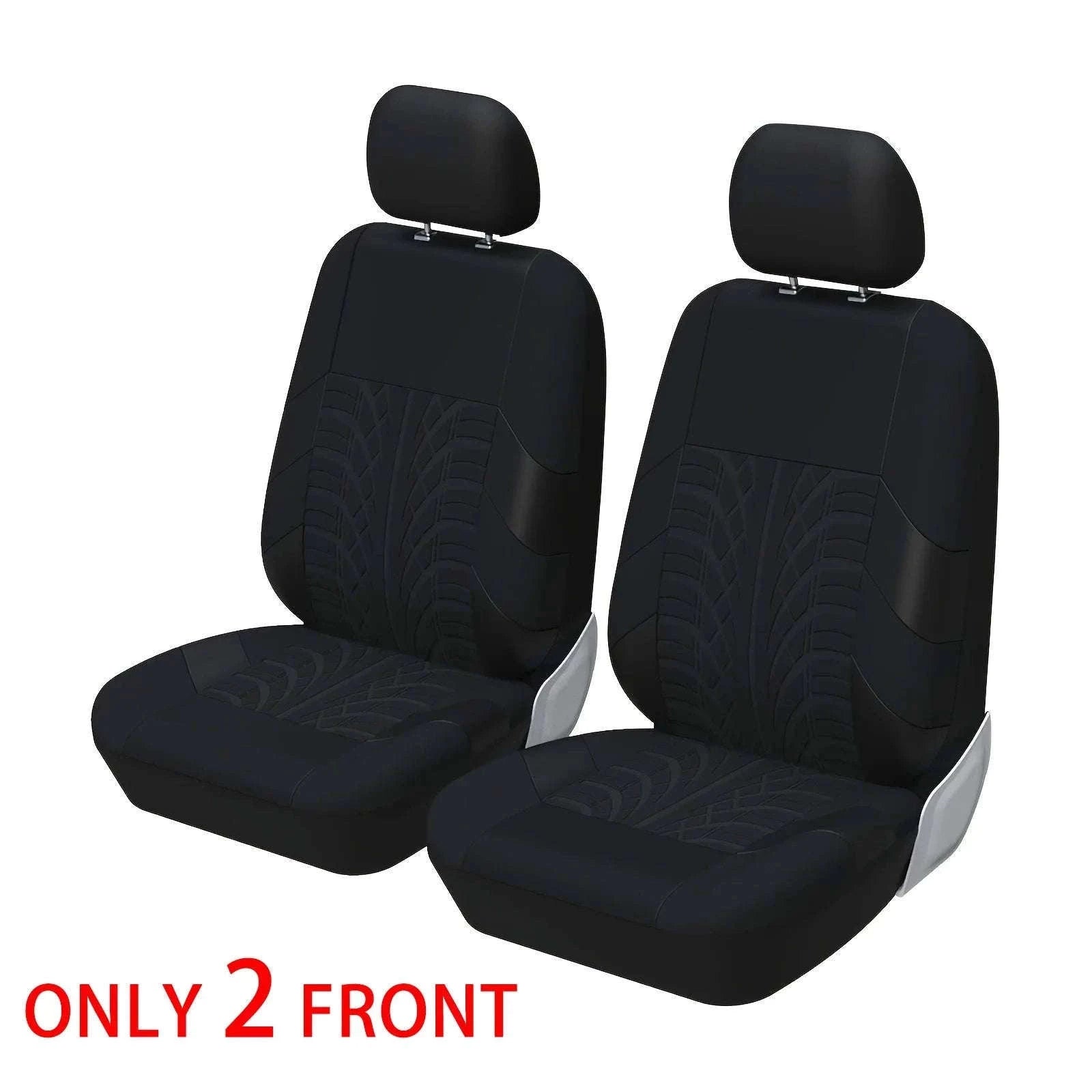 Full Set Car Seat Covers for Cars, SUVs, and Vans-Y33376-BLACK