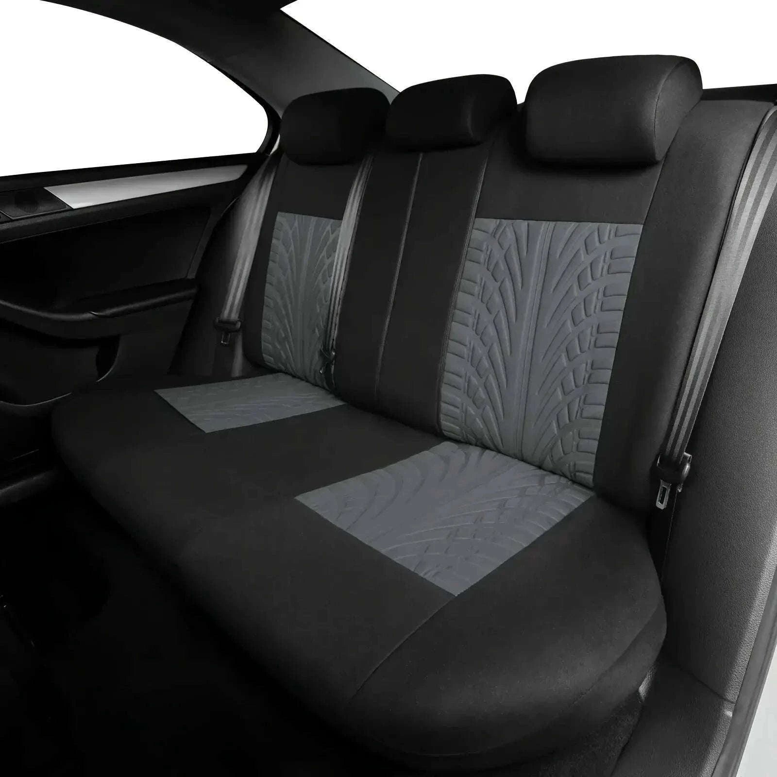 Full Set Car Seat Covers for Cars, SUVs, and Vans-Y33376-BLACK