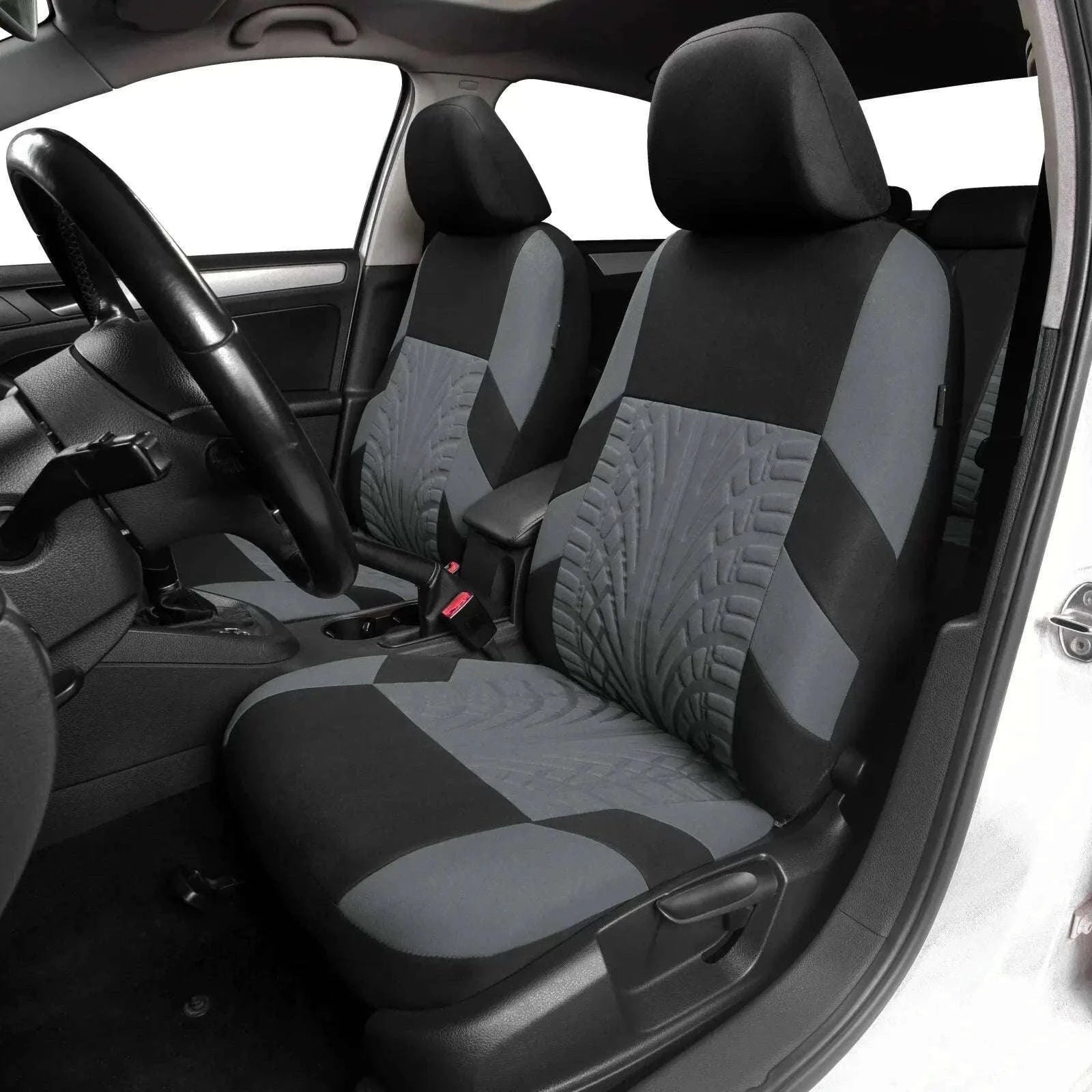 Full Set Car Seat Covers for Cars, SUVs, and Vans-Y33376-BLACK