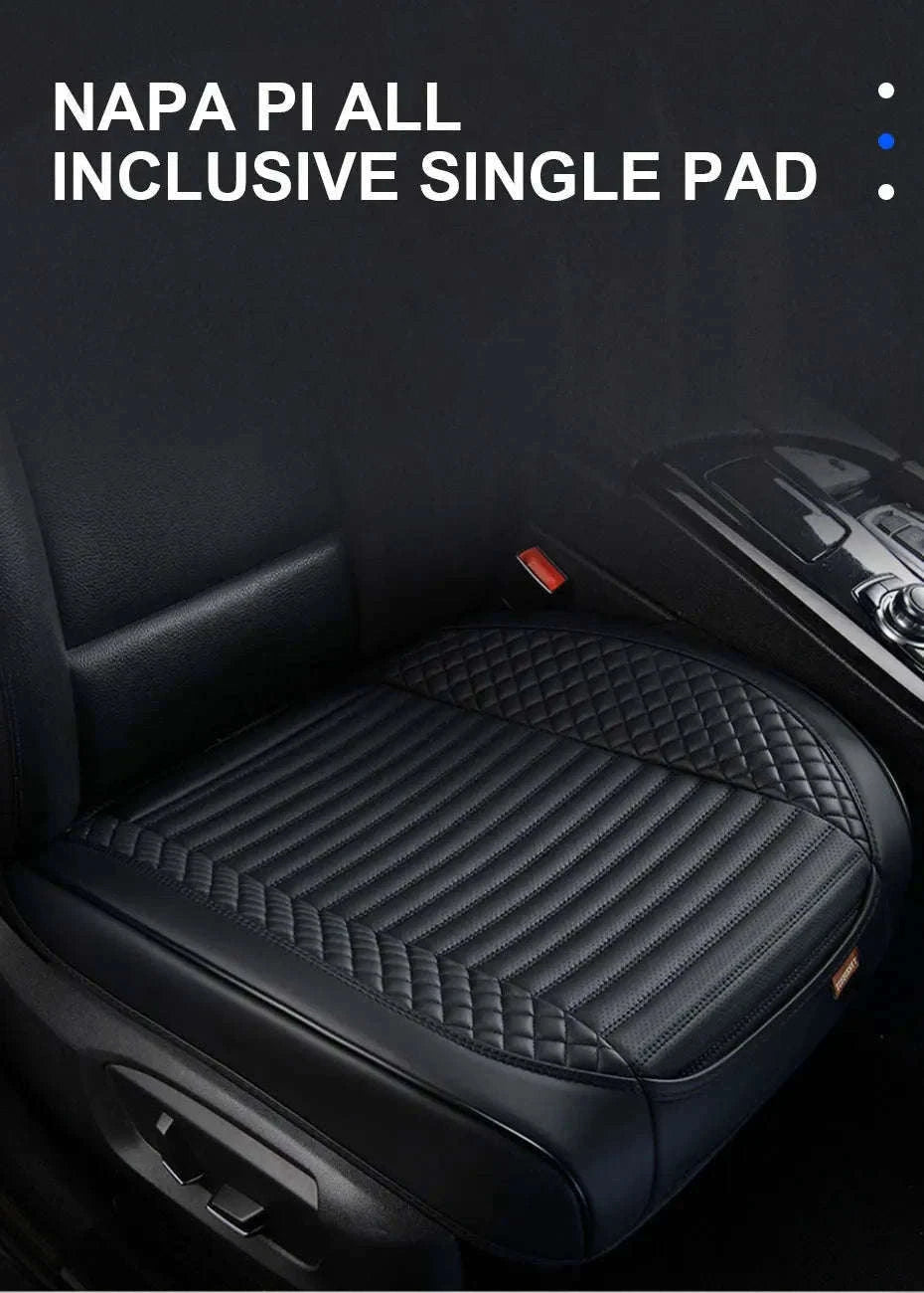 Full Wrap Car Front Seat Cover-Beige 1pc