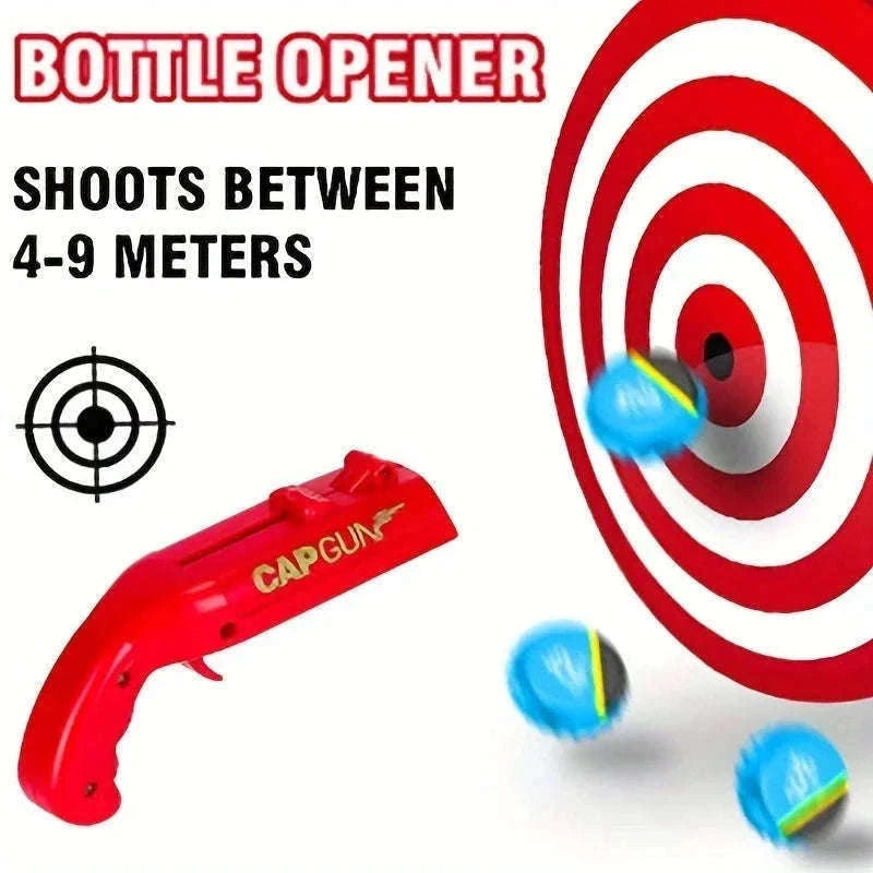 Funny Cap Gun Bottle Opener-SKY BLUE