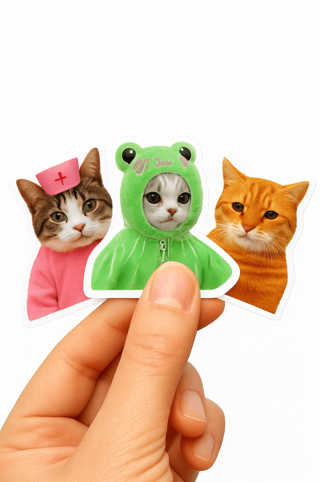 Funny Cat Stickers Waterproof Vinyl Decals for Laptops and More-50pcs